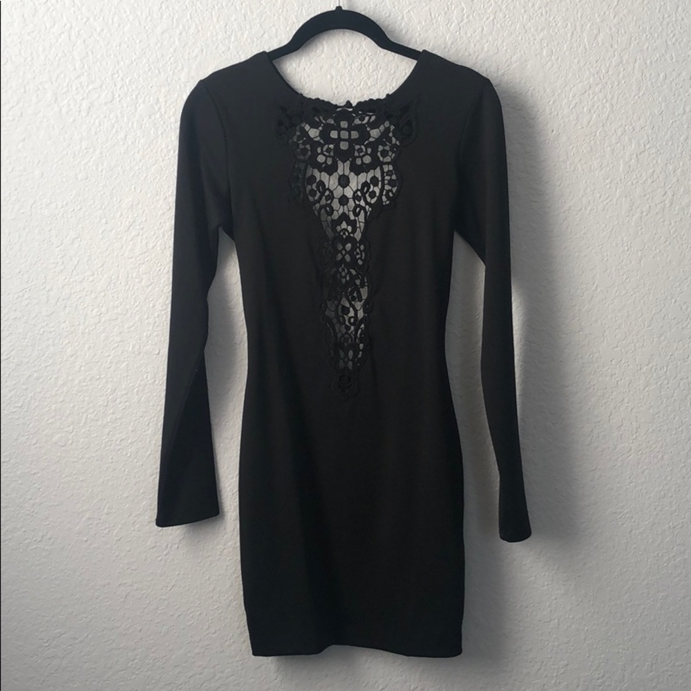 Black Lace Dress - S